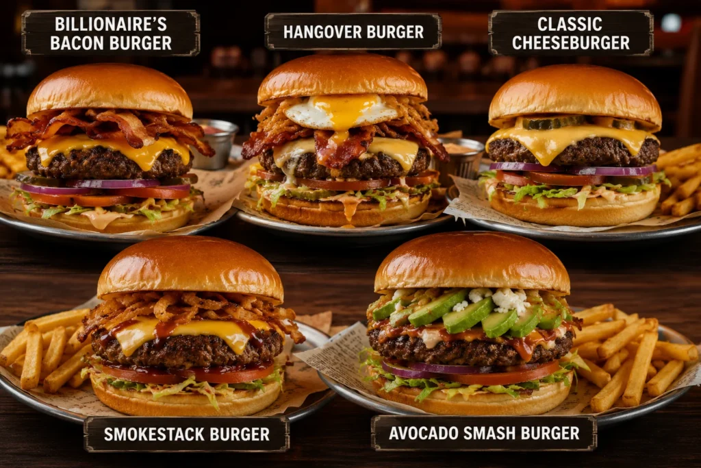 best burgers at twin peaks