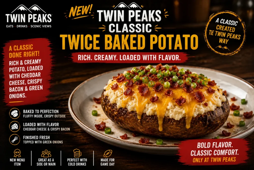 Twin Peaks Classic Twice Baked Potato twin peaks classic twice baked potato