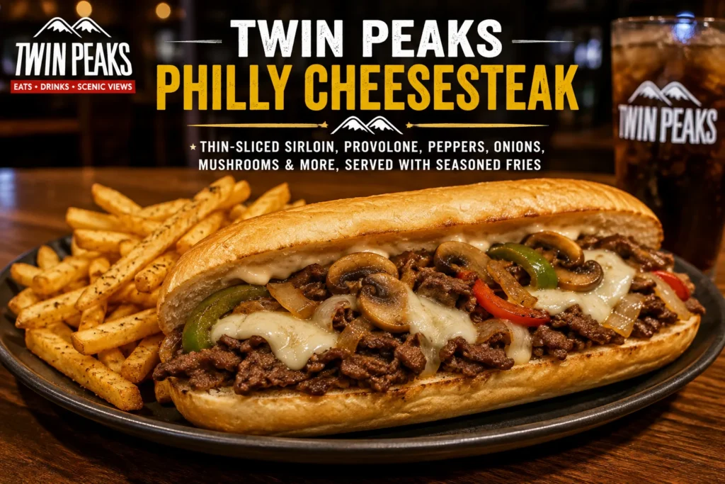 Twin Peaks Philly Cheesesteak Twin Peaks Philly Cheesesteak