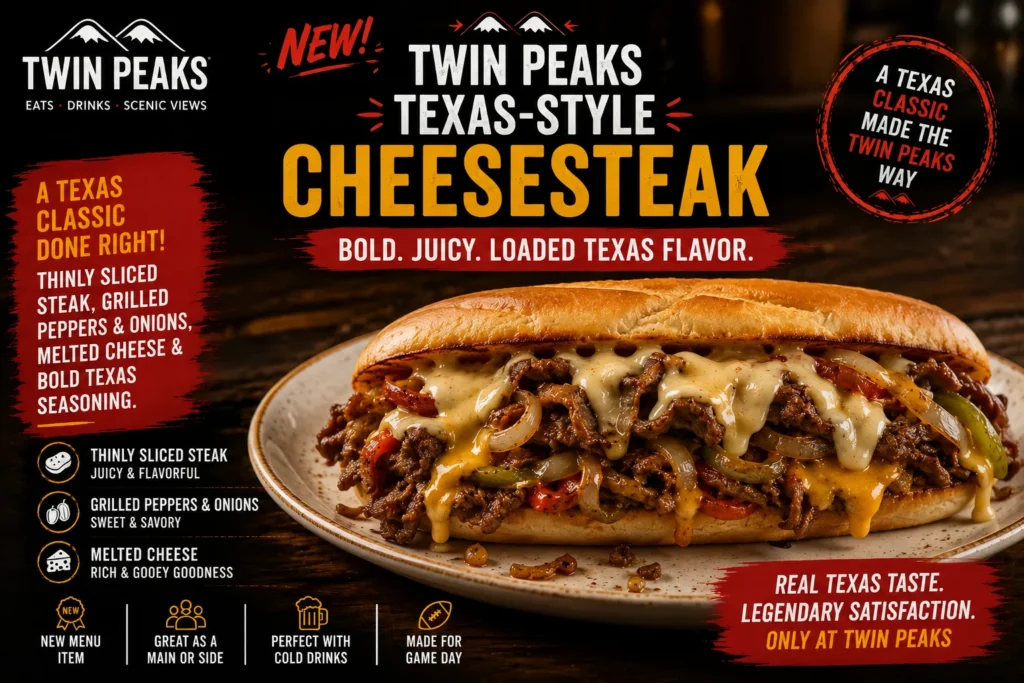 twin peaks texas-style cheesesteak